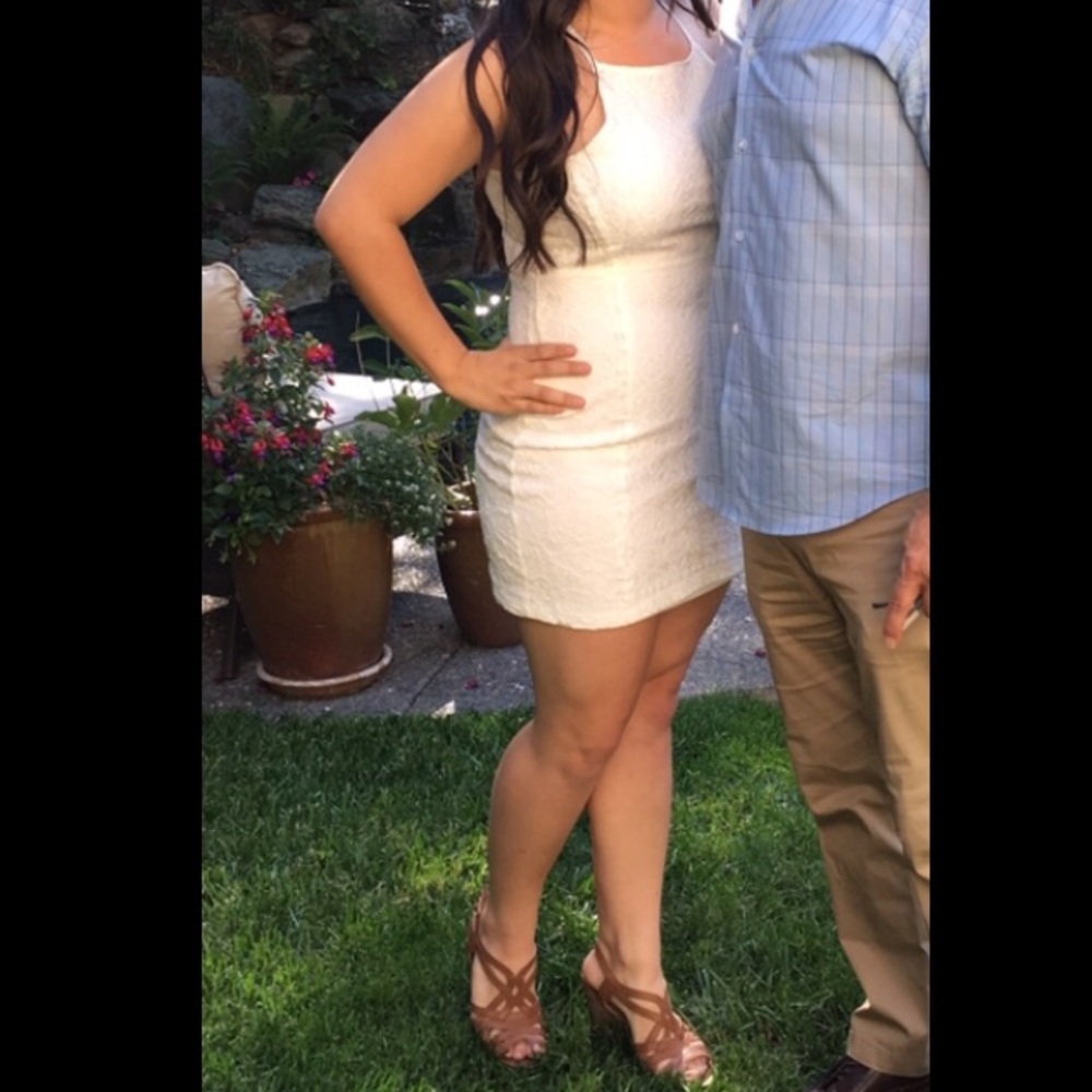 White lace dress